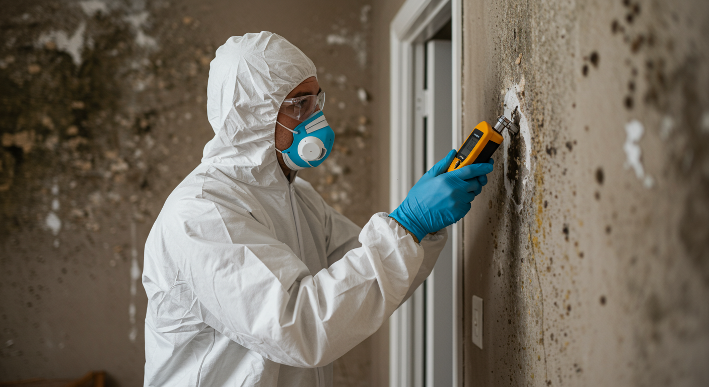 Mold Inspector Working
