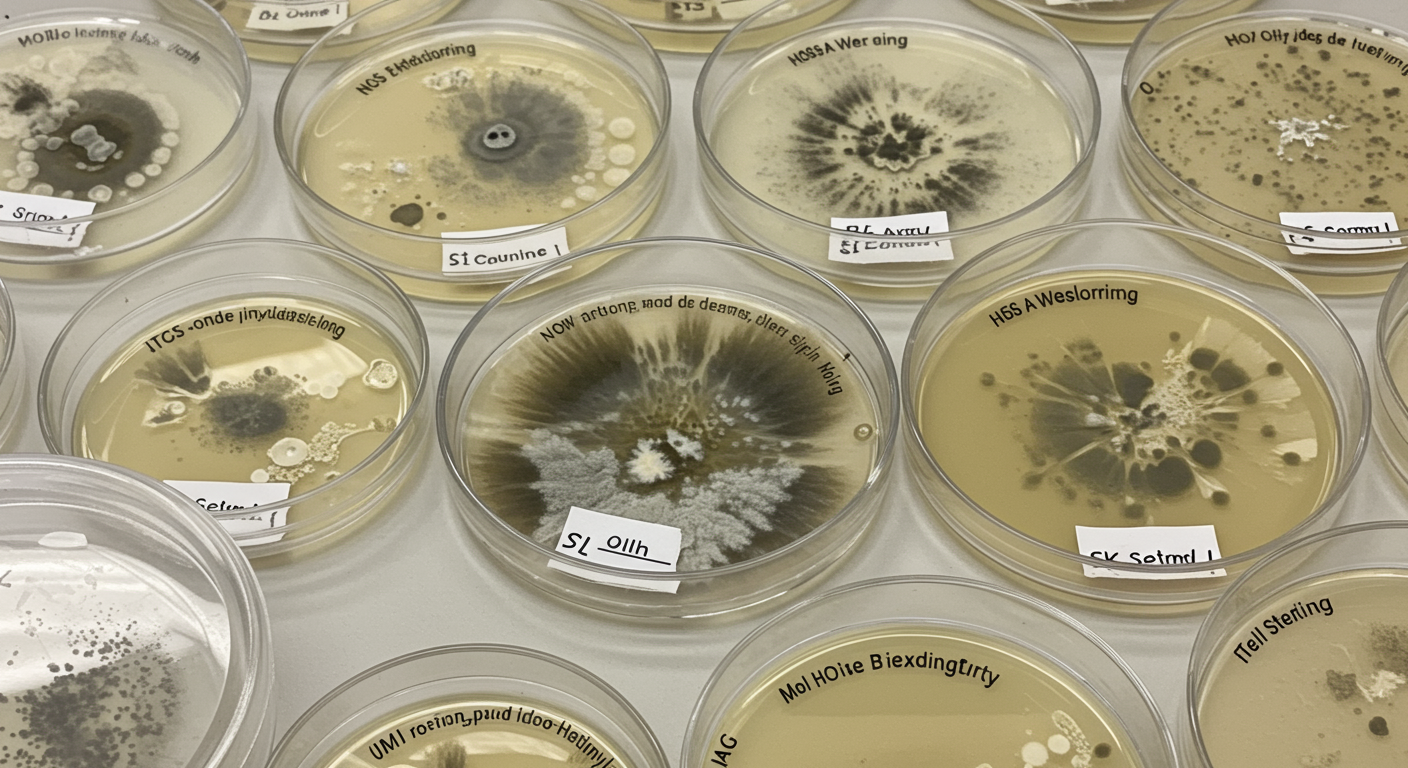 Mold Samples Closeup